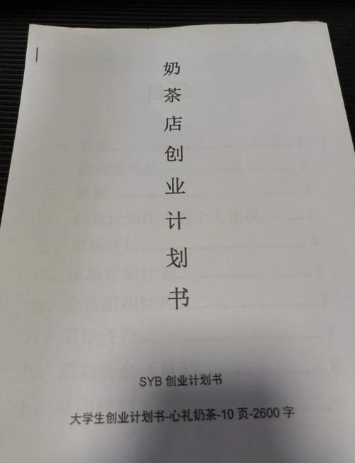 奶茶店创业计划书摘要