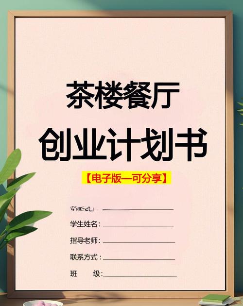 茶馆创业计划书ppt
