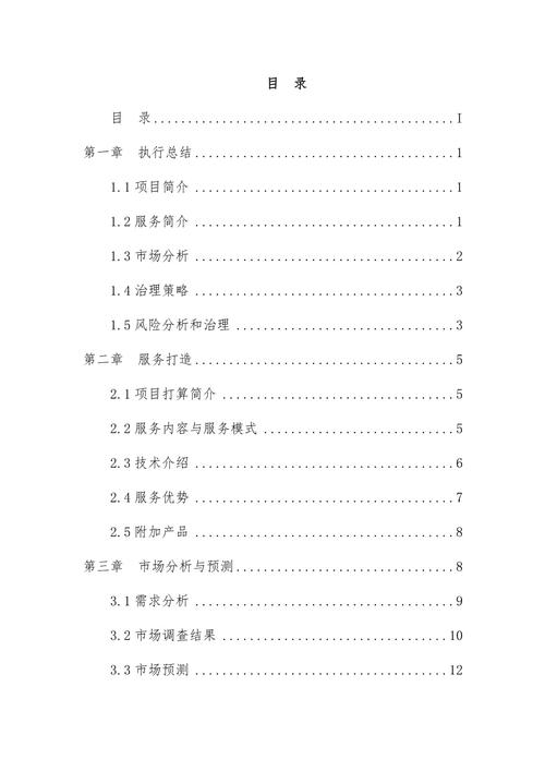 旅游公司创业计划书