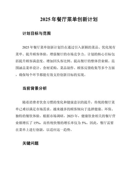 特色餐厅创业计划书