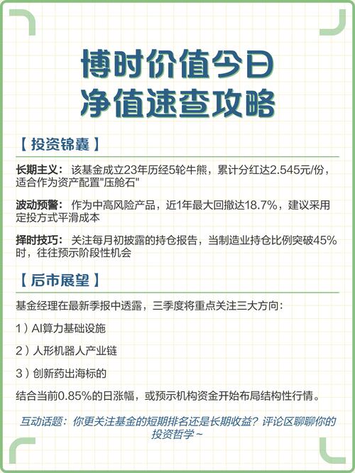 博时二号基金今日净值