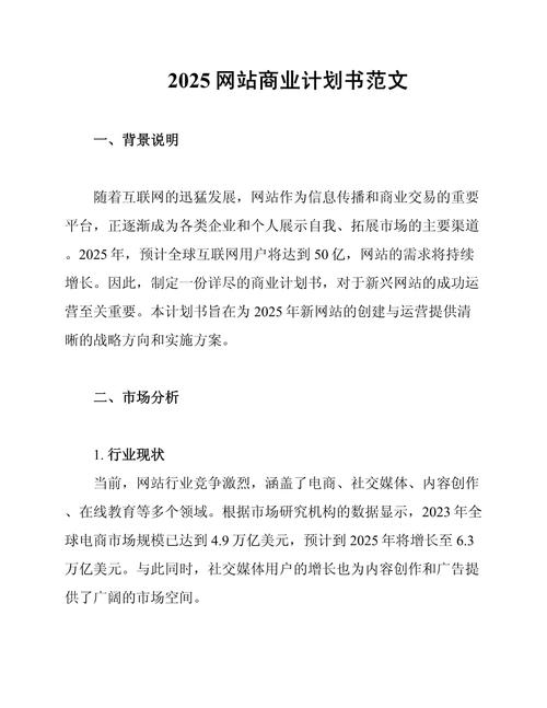 电商创业计划书