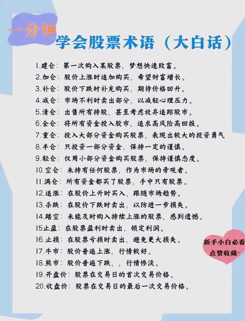 股市专业术语都有哪些