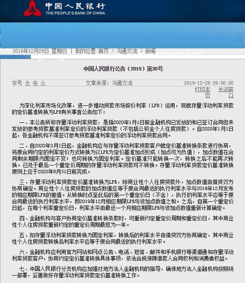 中国人民银行公告
