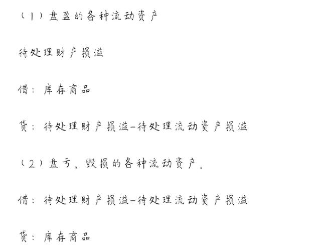 待处理财产损溢