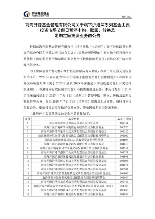 前海开源基金公司官网